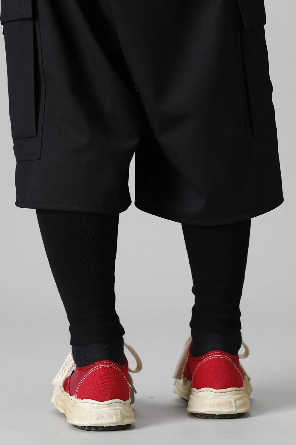 -BAKER- Over-dyed original sole canvas Low-Top sneakers Red