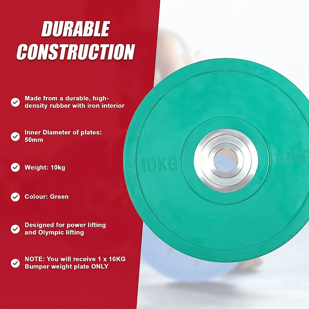 10KG PRO Olympic Rubber Bumper Weight Plate
