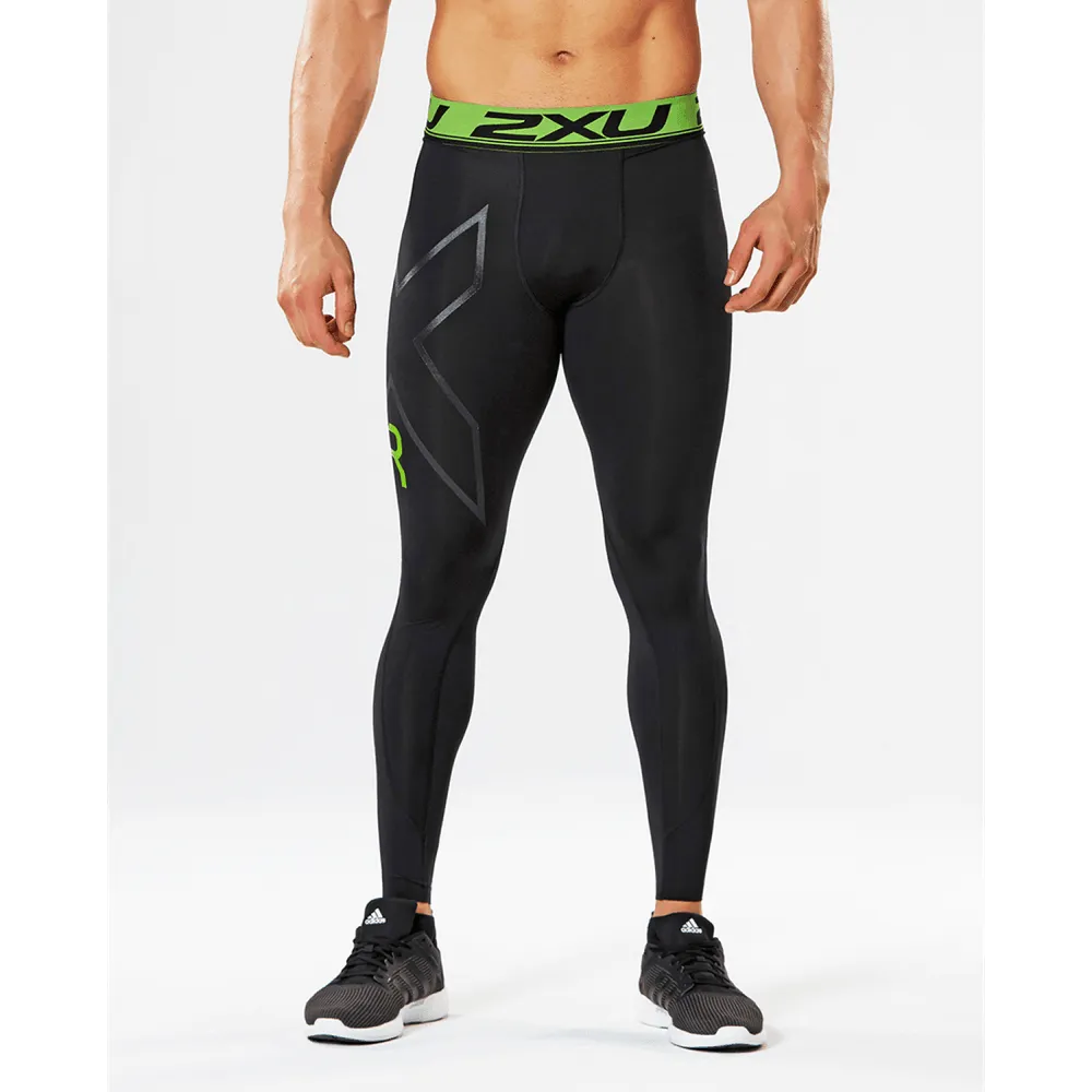 2XU Men's Refresh Recovery Tights - Black/Nero