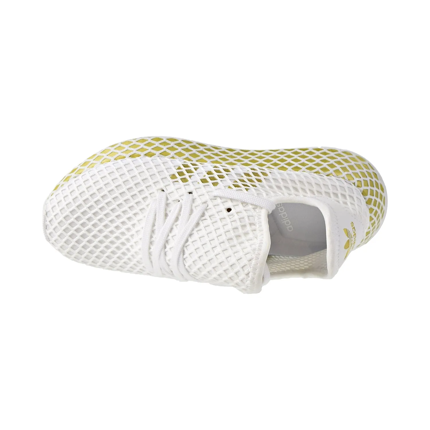 Adidas Deerupt Runner Womens Shoes Footwear White/Gold Metallic/Footwear White