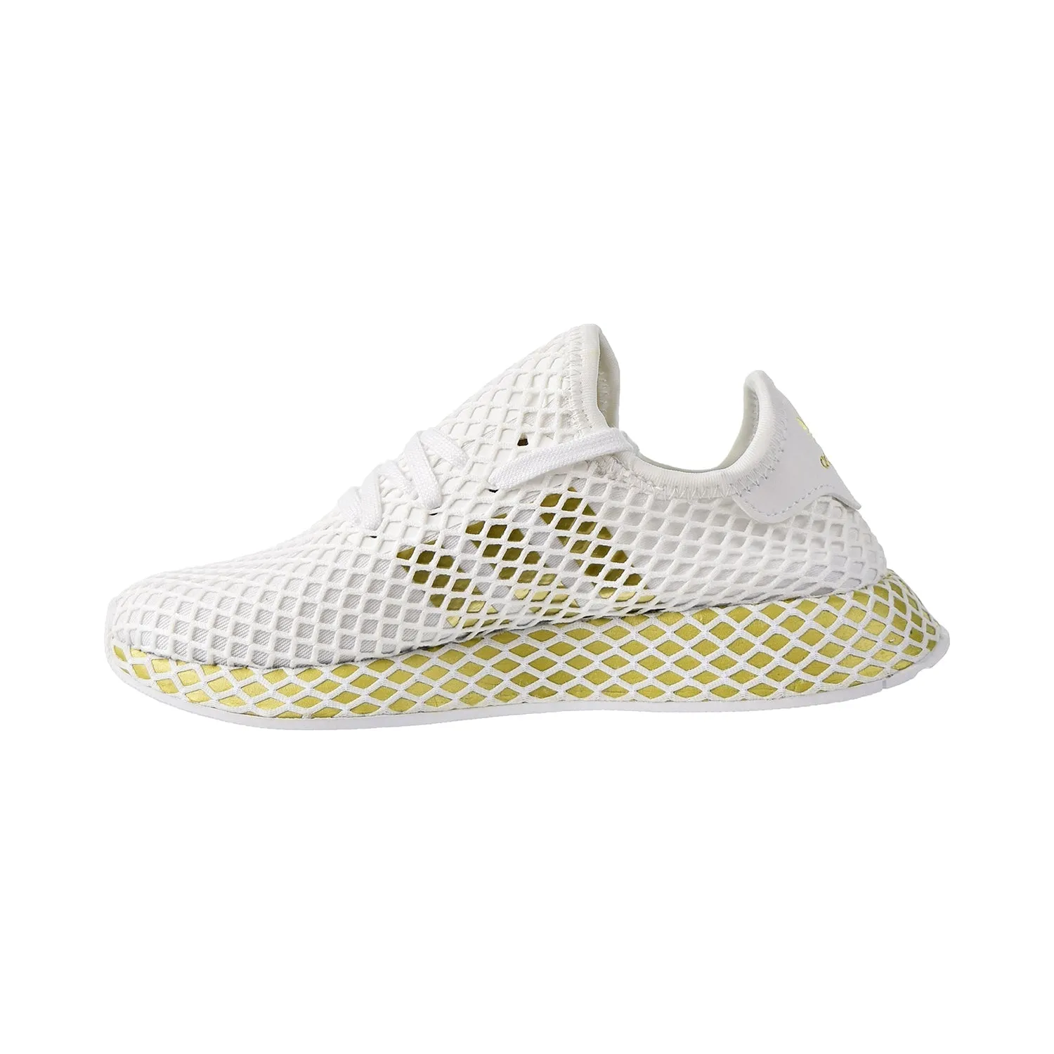 Adidas Deerupt Runner Womens Shoes Footwear White/Gold Metallic/Footwear White