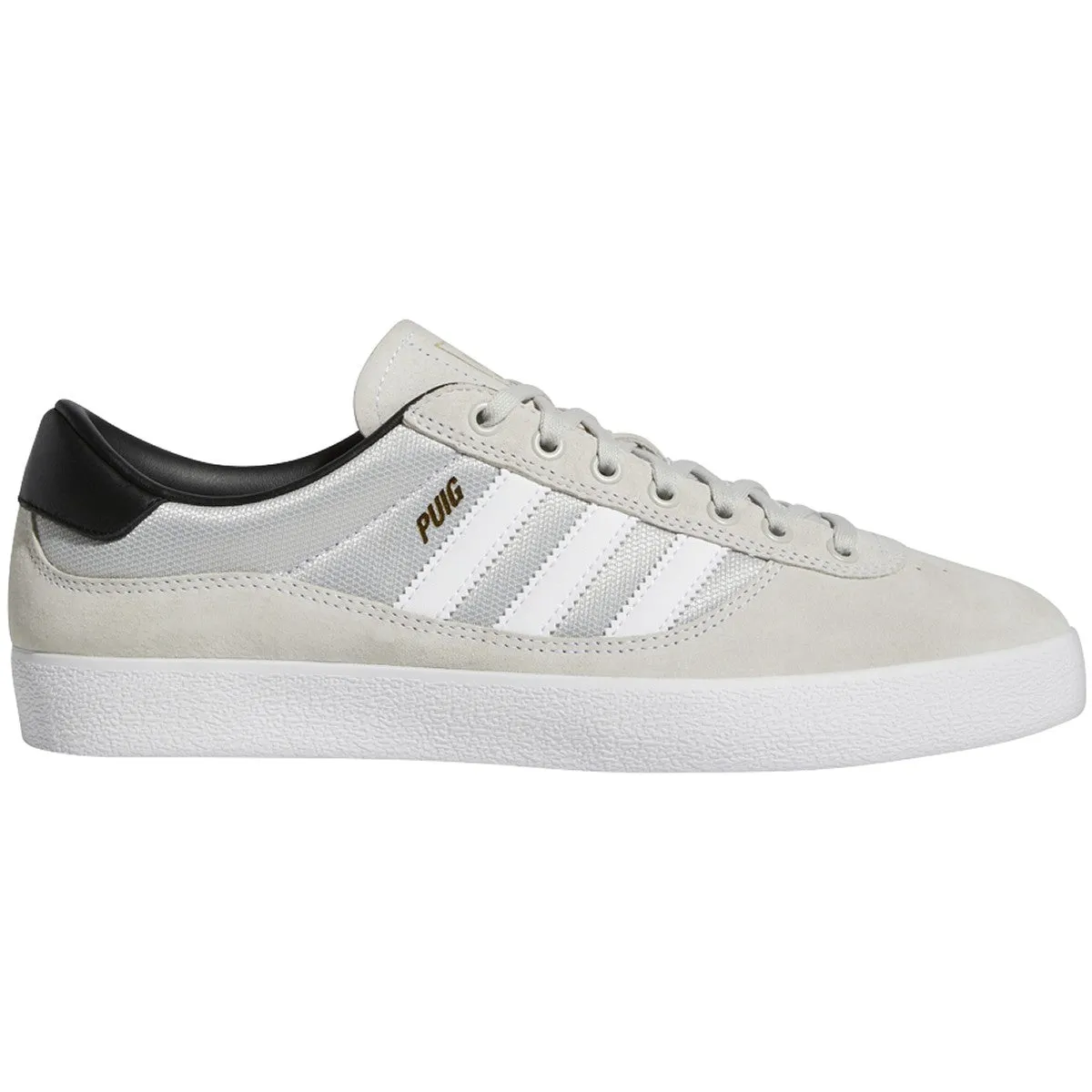 Adidas Puig Indoor Skateboard Shoe - White/White/Grey