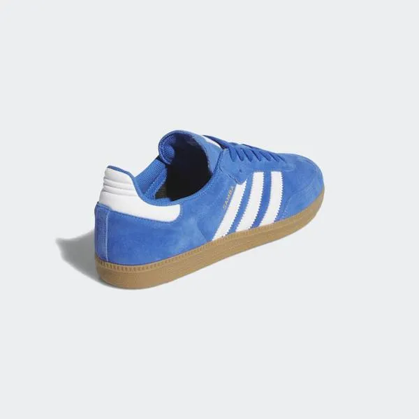 Adidas Samba ADV Suede Bluebird - Footwear White - Gold Metallic - Gum