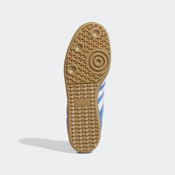 Adidas Samba ADV Suede Bluebird - Footwear White - Gold Metallic - Gum