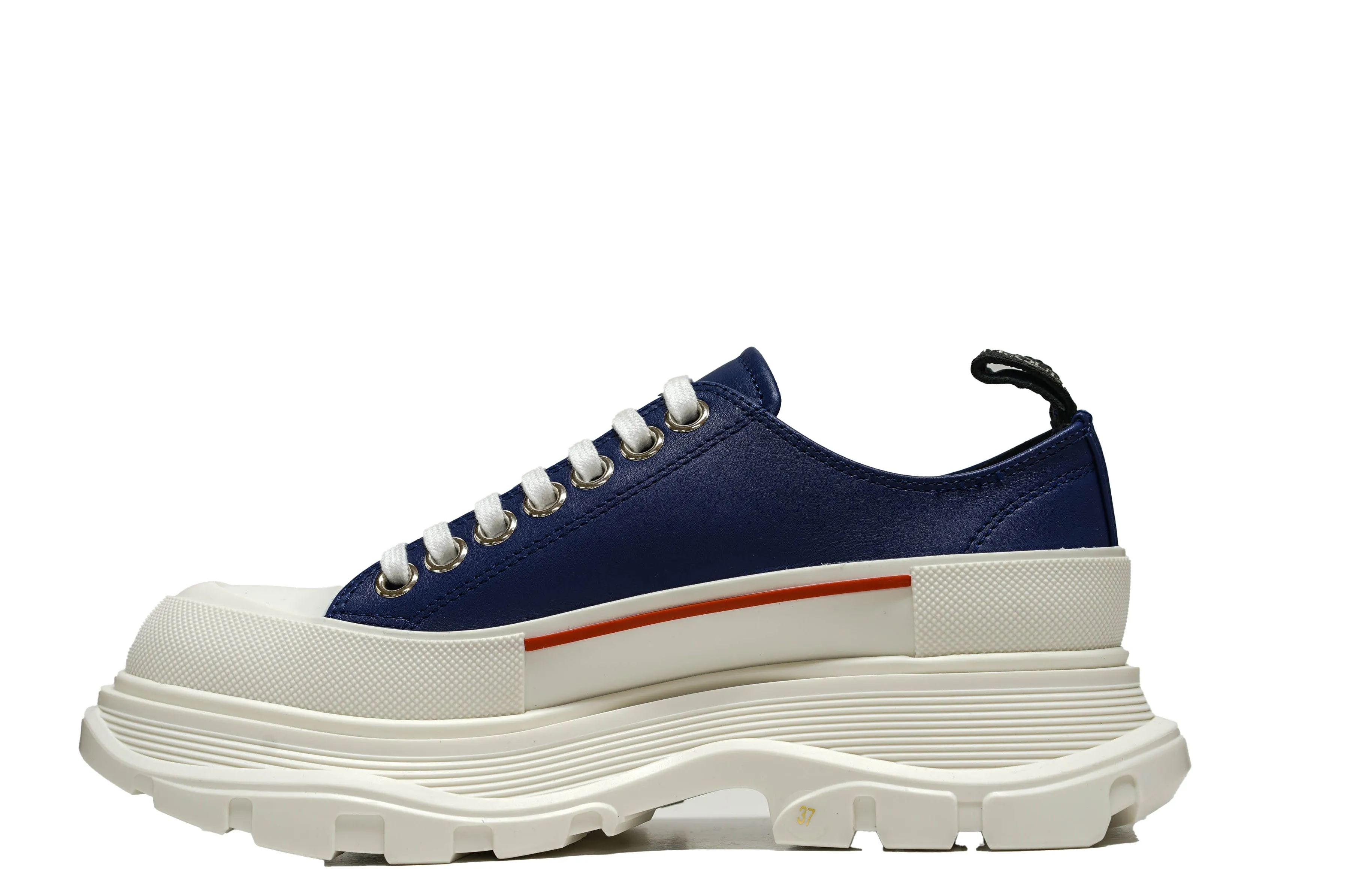 Alexander McQueen Women's Navy Canvas Sneakers 702042 30% OFF