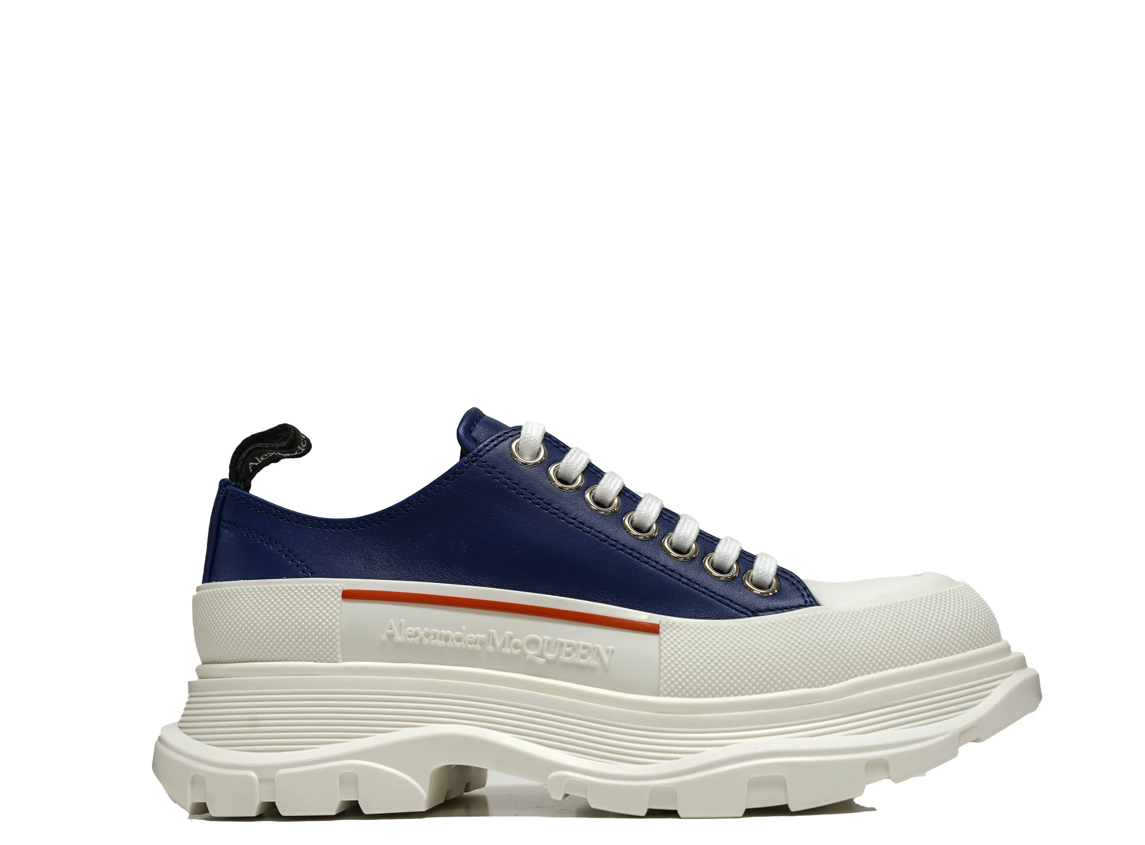 Alexander McQueen Women's Navy Canvas Sneakers 702042 30% OFF