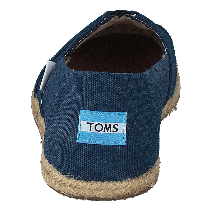Alpargata Navy Washed Canvas Rope Sole