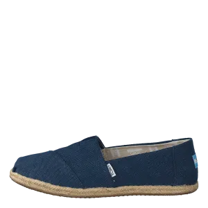 Alpargata Navy Washed Canvas Rope Sole