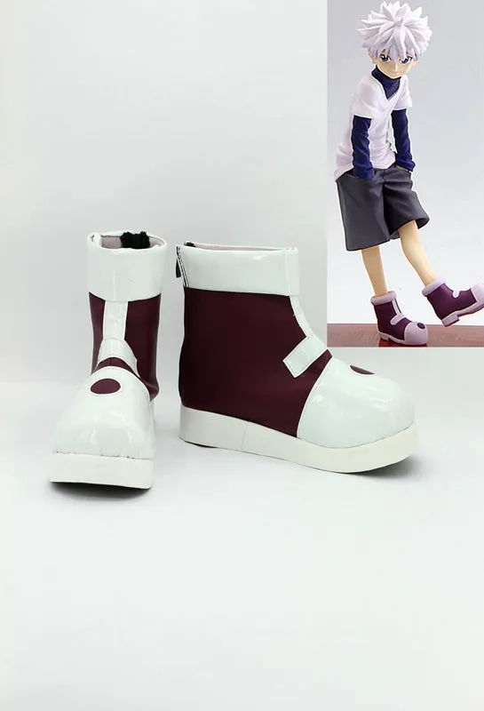 Anime HUNTER×HUNTER Killua Zoldyck Cosplay Shoes Boots Custom Made for Adult Men and Women Halloween Carnival