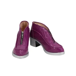 Anime JoJo's Bizarre Adventure 5 Giorno Giovanna Purple Cosplay Shoes Boots Custom Made Adult Men Women Halloween Carnival