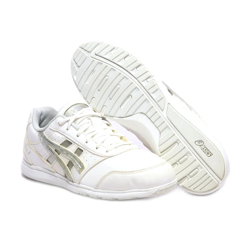 Asics Sport Shoes Leather White Colour For Women