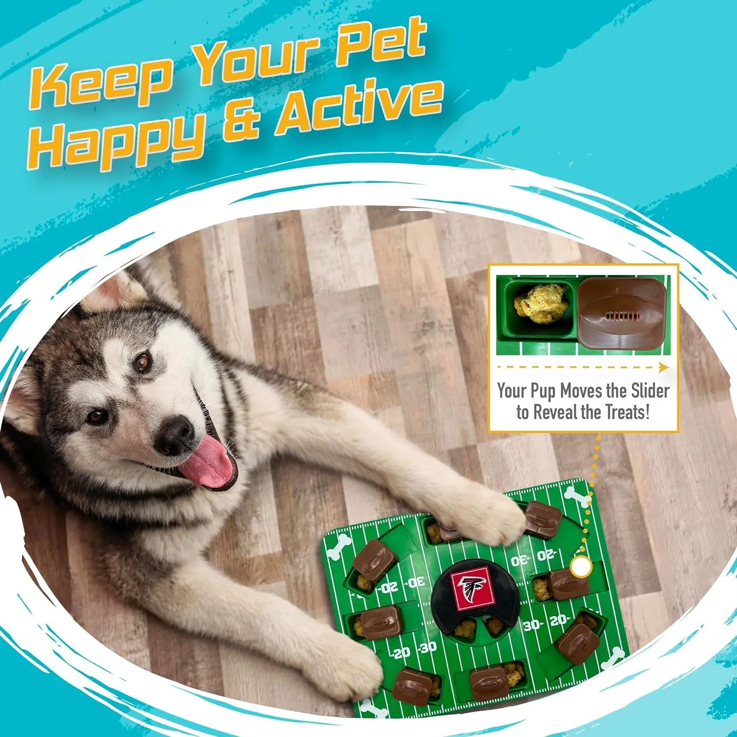 Atlanta Falcons Interactive Puzzle Treat Toy