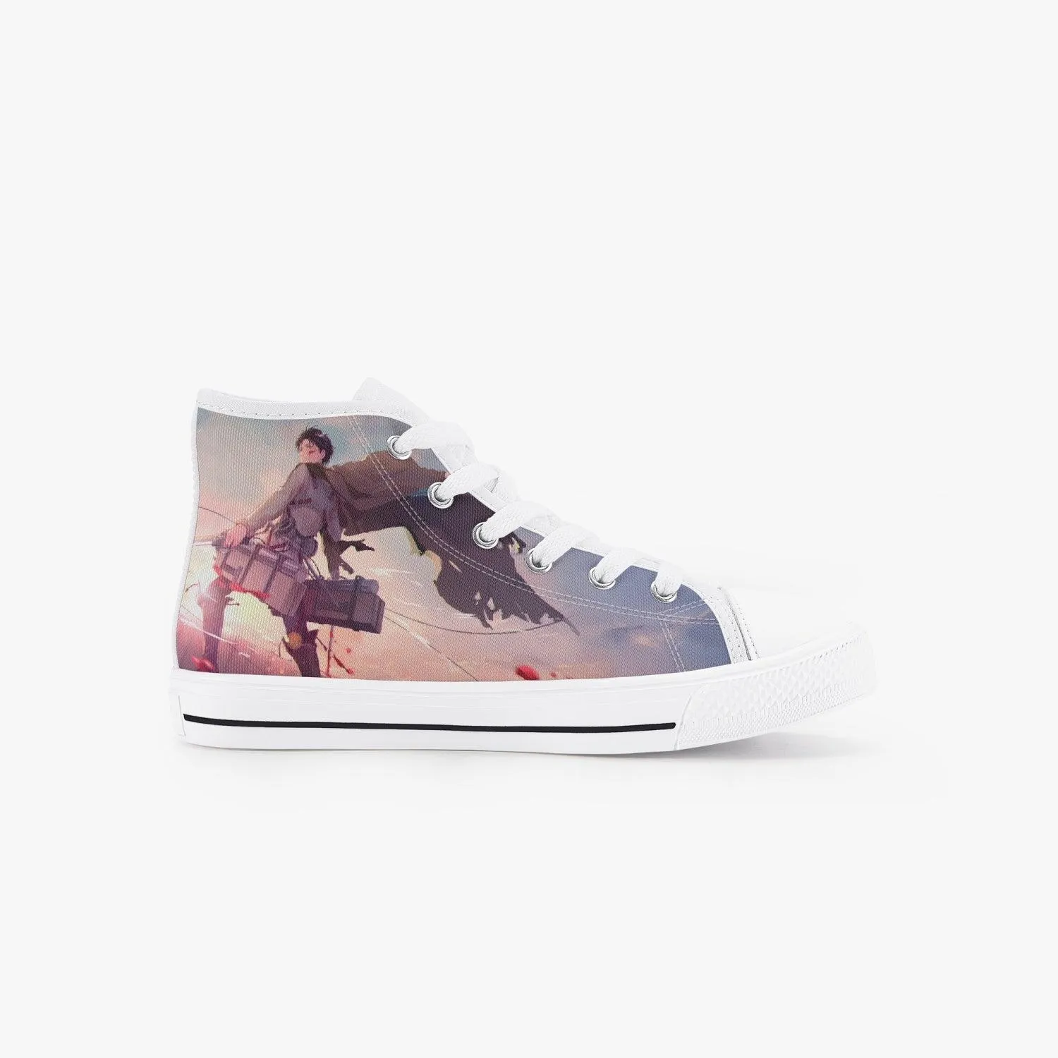 Attack On Titan Levi Ackerman Kids A-Star High Anime Shoes
