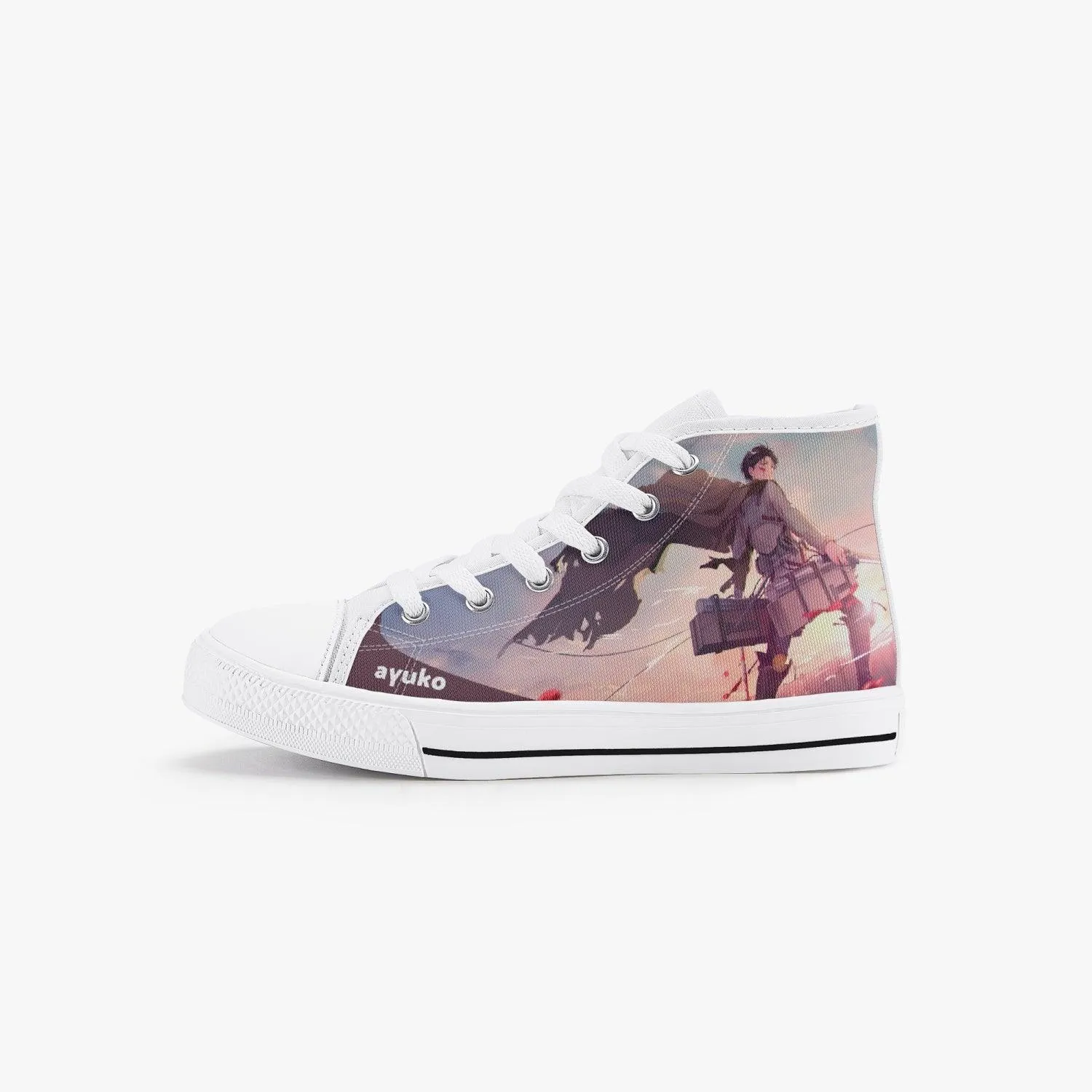 Attack On Titan Levi Ackerman Kids A-Star High Anime Shoes