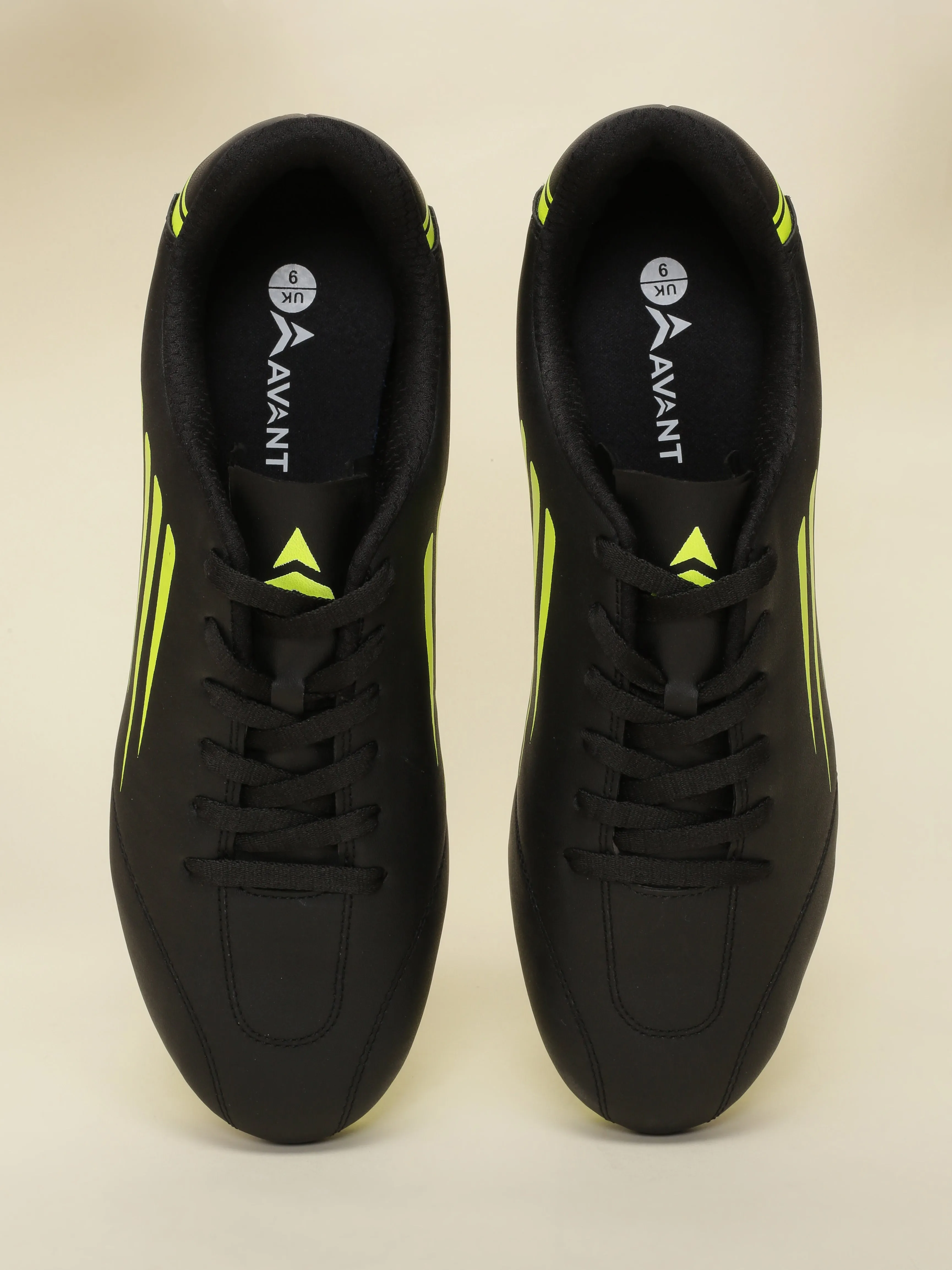 Avant Men's Phantom Football Shoes - Black/Lime