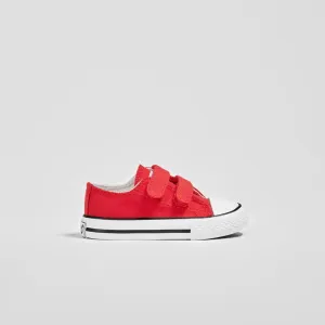 Babies Red Canvas Sneakers