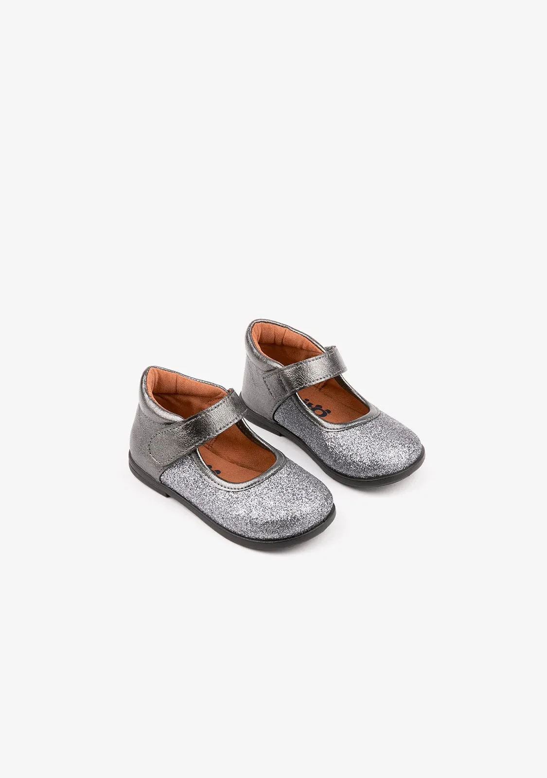 Baby's Lead Mary Janes Glitter