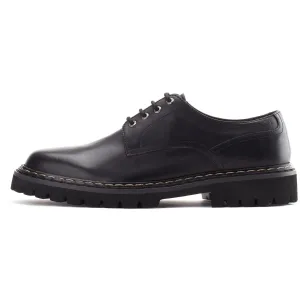 Base London Wick Black Leather Male Lace Mens Shoes