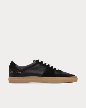 BBall Duo Slim Leather & Suede Black Low Top Sneakers