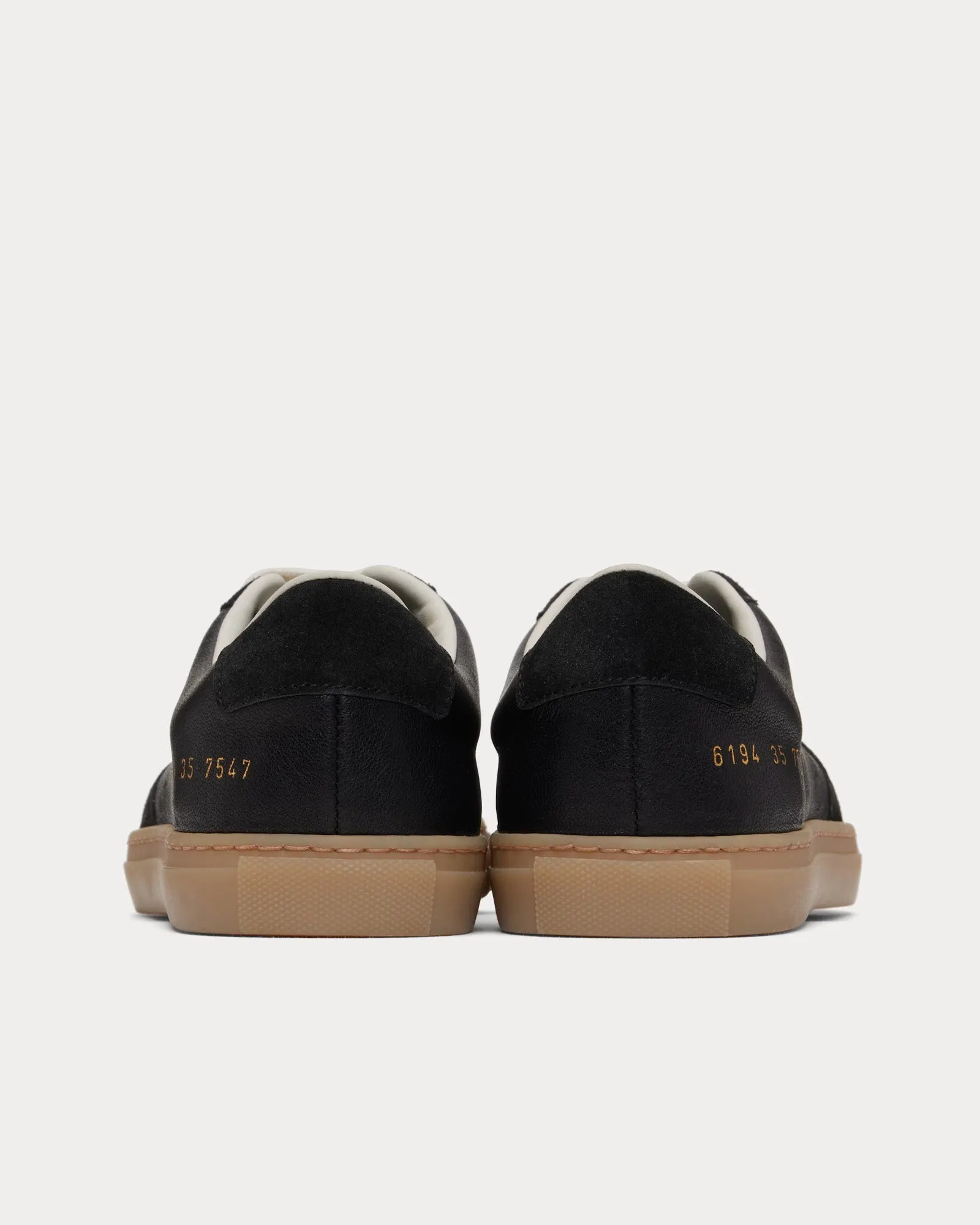 BBall Duo Slim Leather & Suede Black Low Top Sneakers