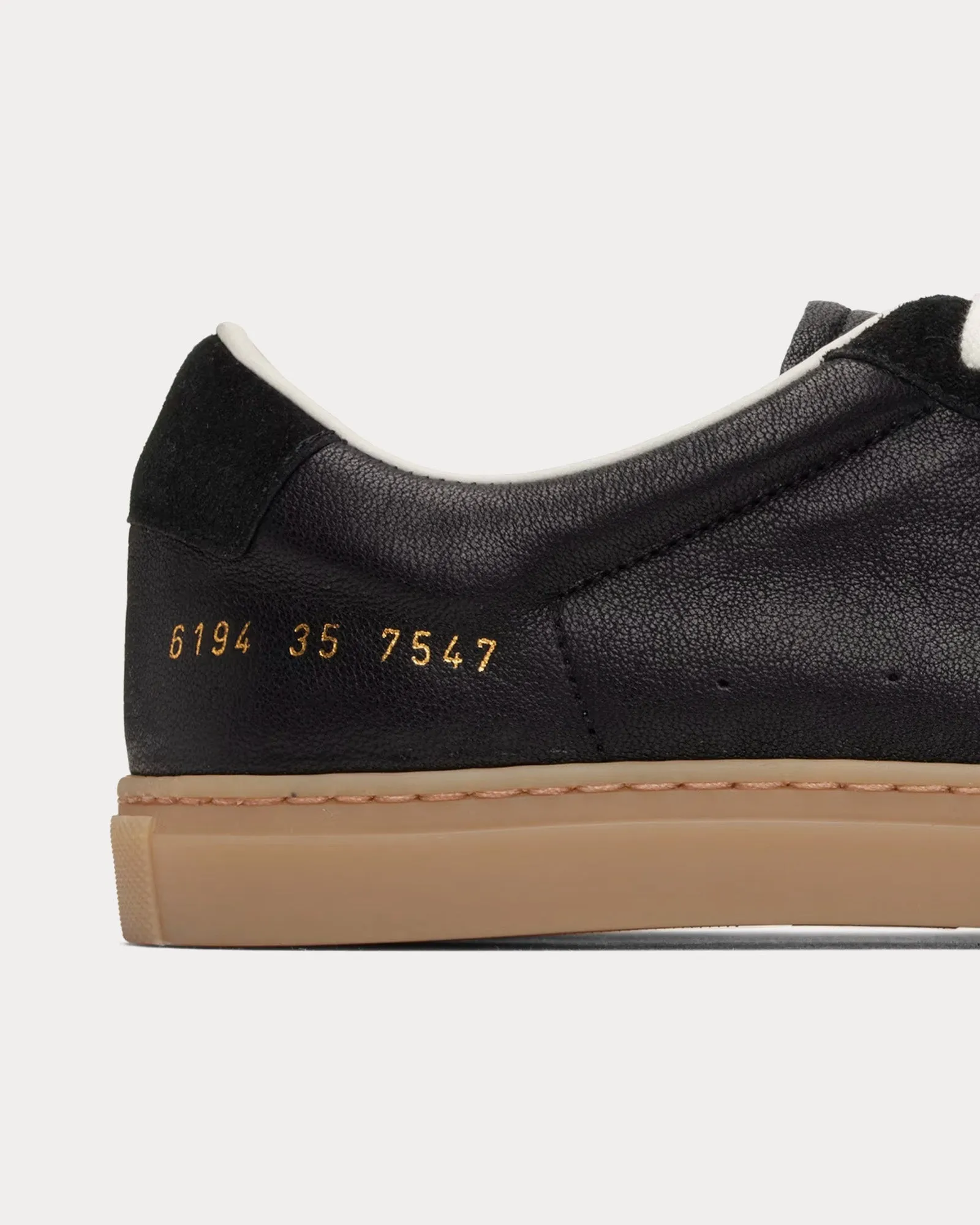 BBall Duo Slim Leather & Suede Black Low Top Sneakers