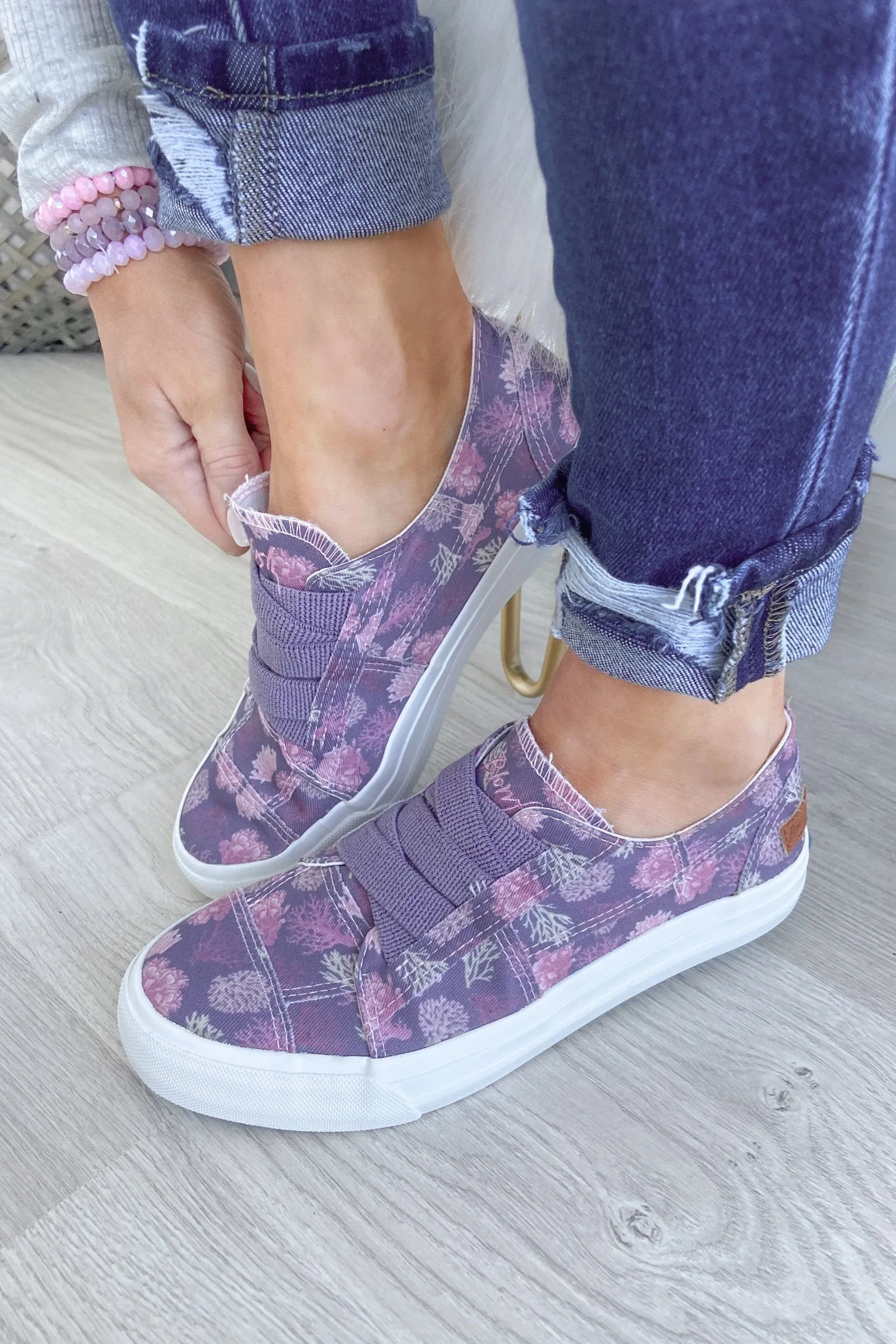Blowfish Malibu Marley4Earth Slip On Sneaker Slate Grey Malibu Coral Recycl