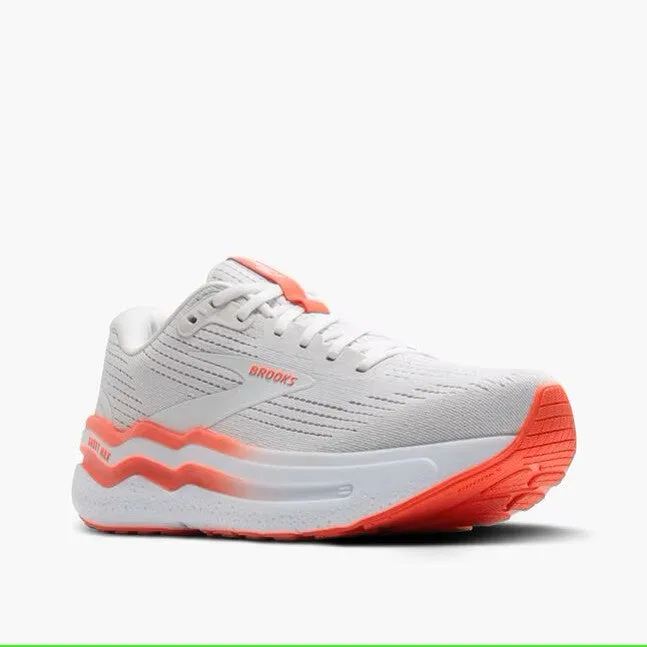 Brooks Ghost Max 2 White Hot Coral Women's