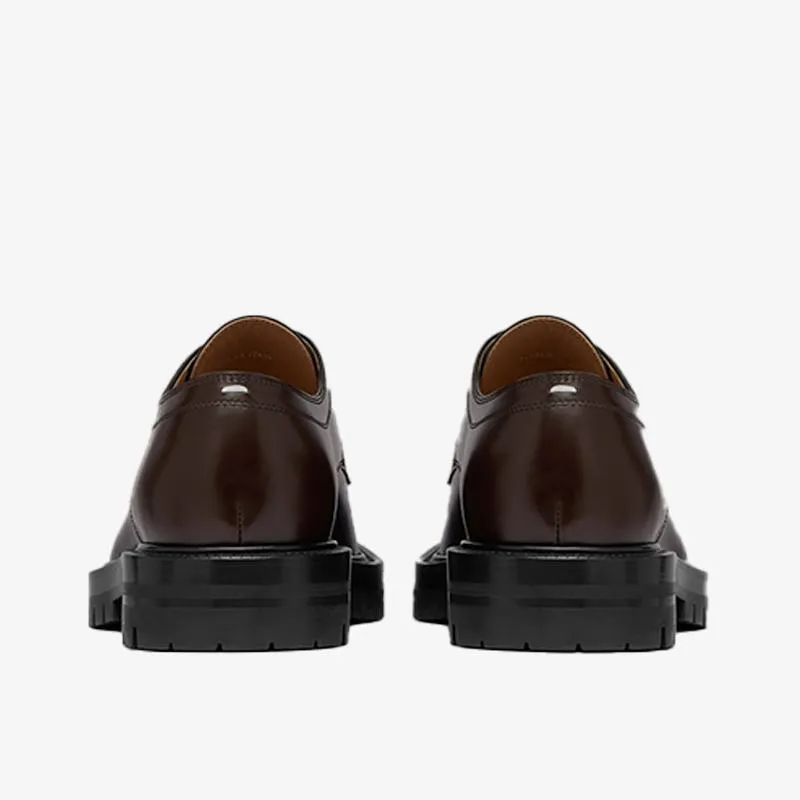 Brown Tabi Laced Low-top Ankle Boots