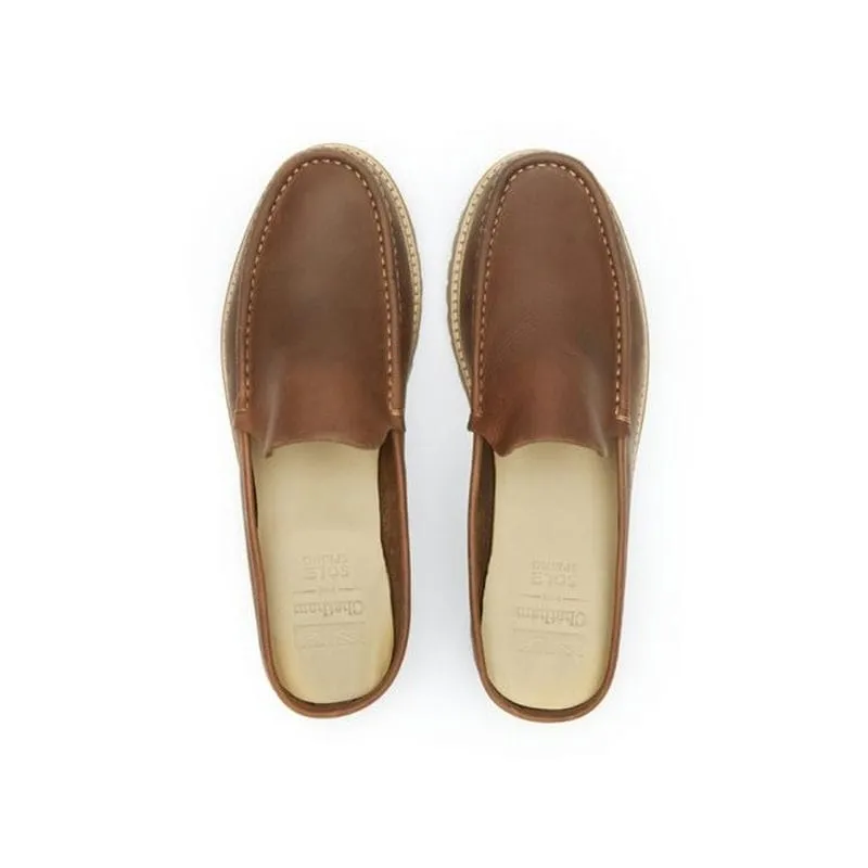 Chatham Hart Slip on Mens Mule - Tan