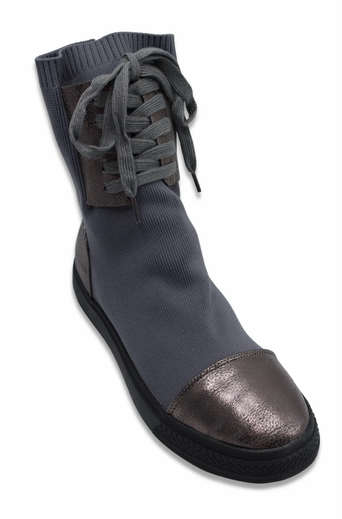 Chelsea Sock Boots For Women (Grey)