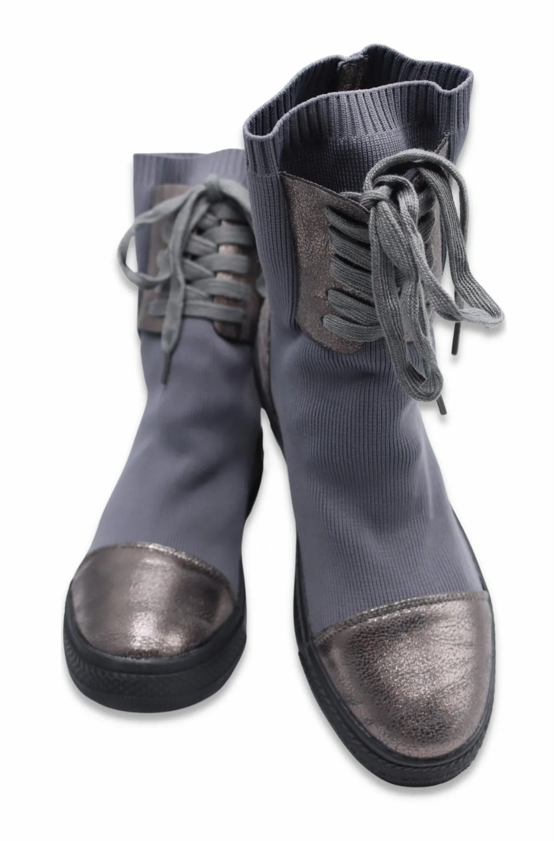 Chelsea Sock Boots For Women (Grey)