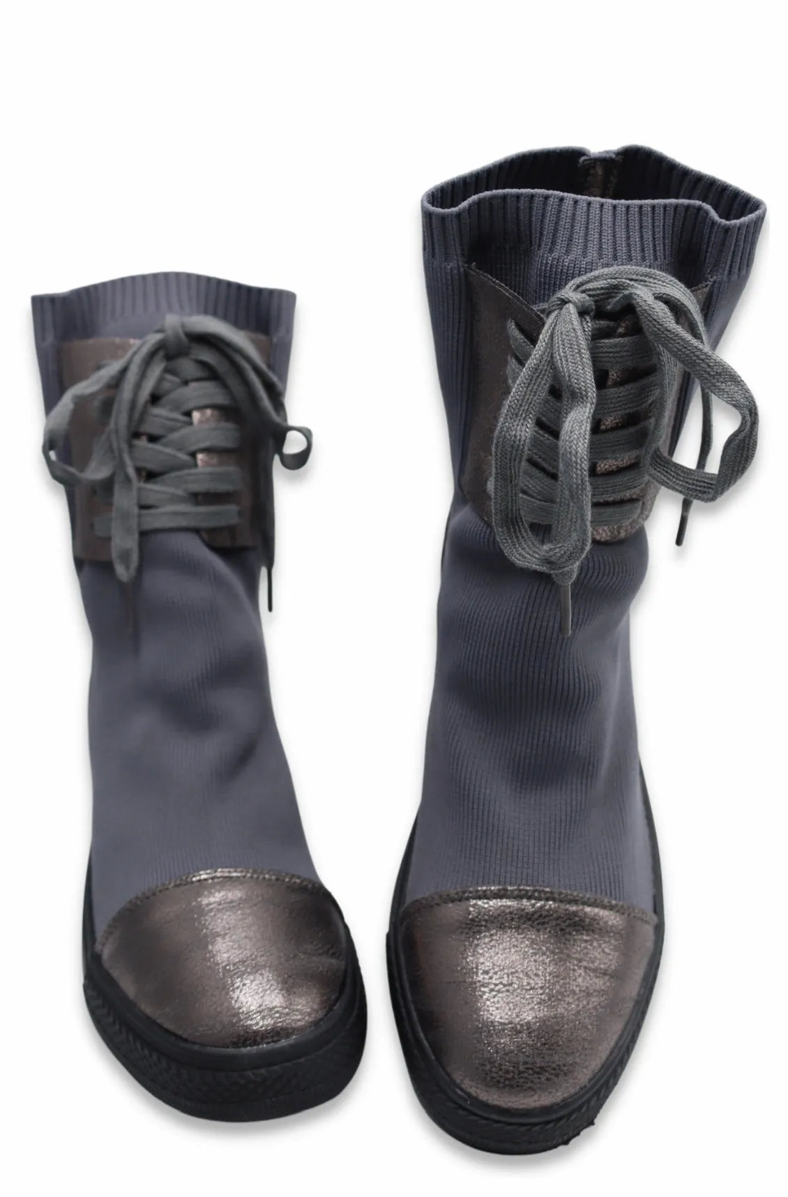 Chelsea Sock Boots For Women (Grey)