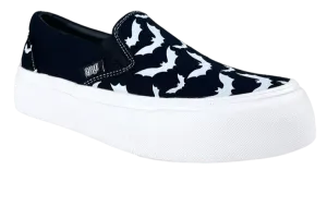 Chill Bat Black/White Canvas Shoes