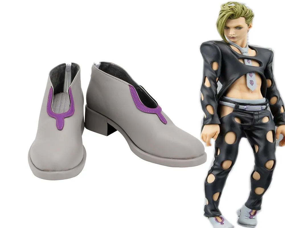 Comics Anime JoJo's Bizarre Adventure Pannacotta Fugo Cosplay Shoes Boots Custom Made for Adult Men and Women Halloween Carnival Version B