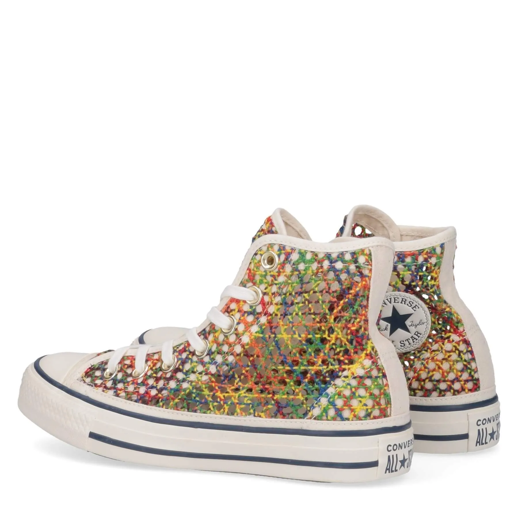 Converse Chuck Taylor All Star Ladies Multicolor Canvas Knit Sneakers 8.5