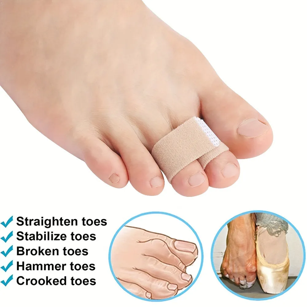 Correct Crooked Toes with 5pc Hammer Toe Straightener Set