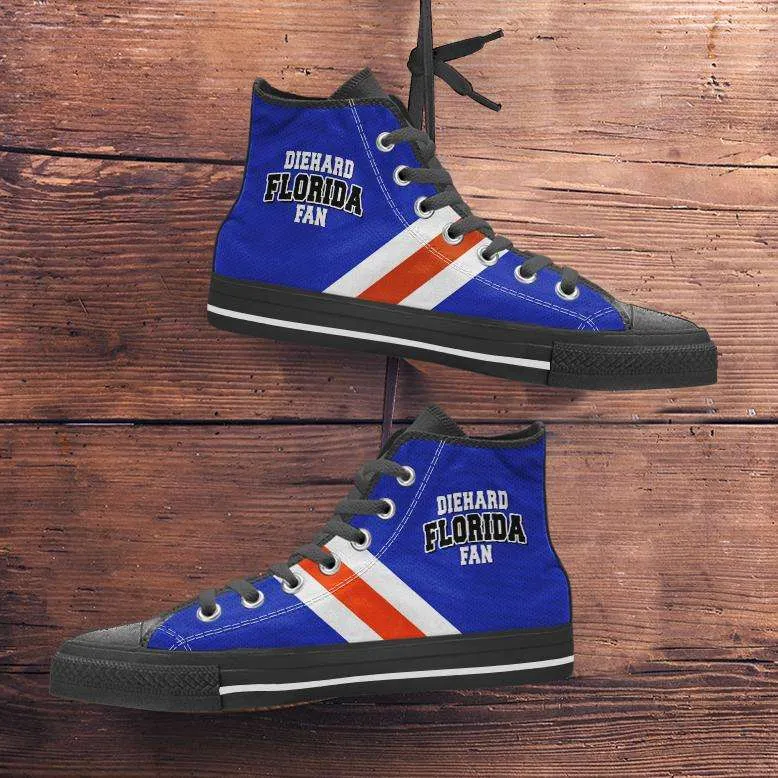 Diehard Florida Gators Fan Canvas High Top Shoes