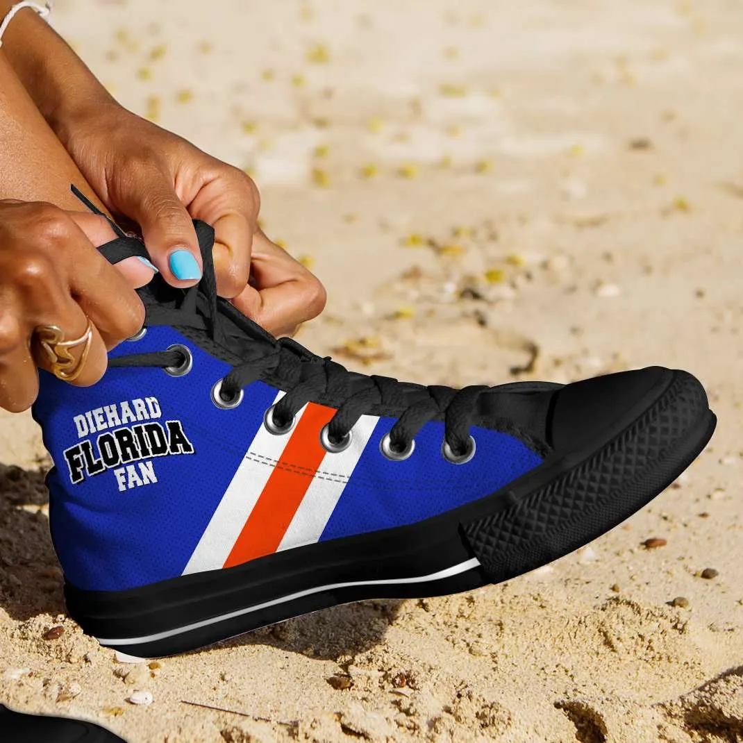 Diehard Florida Gators Fan Canvas High Top Shoes