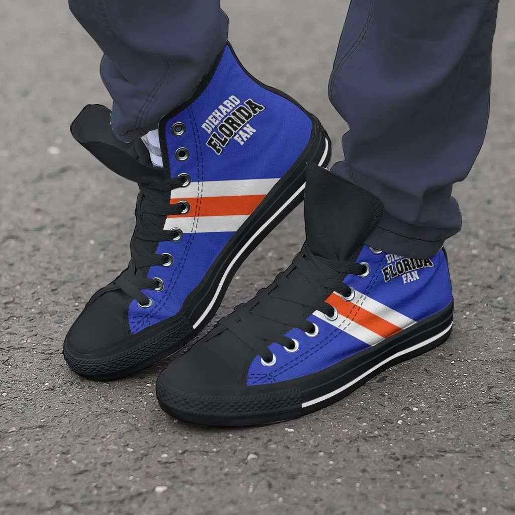 Diehard Florida Gators Fan Canvas High Top Shoes