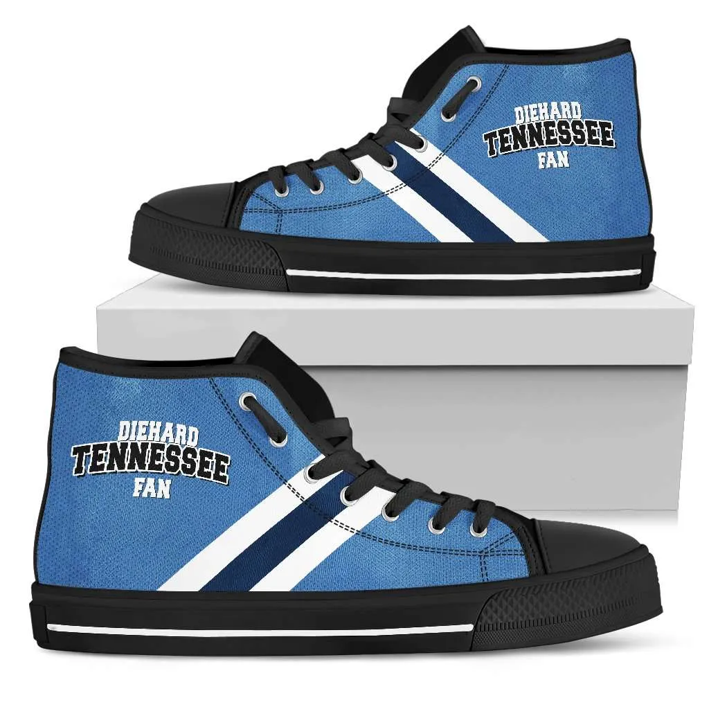Diehard Tennessee Titans Fan Canvas High Top Shoes