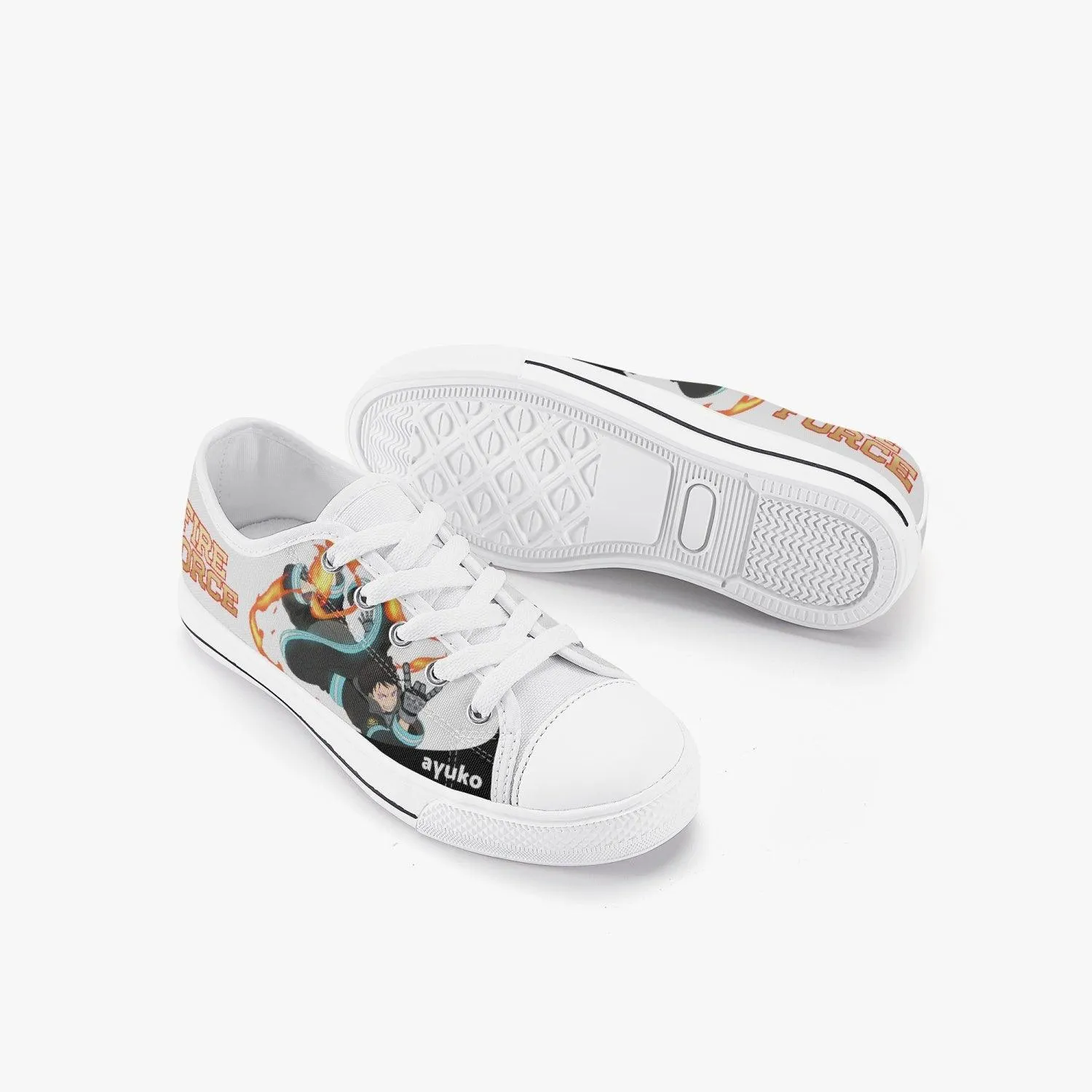 Fire Force Shinra Kusakabe Kids A-Star Low Anime Shoes
