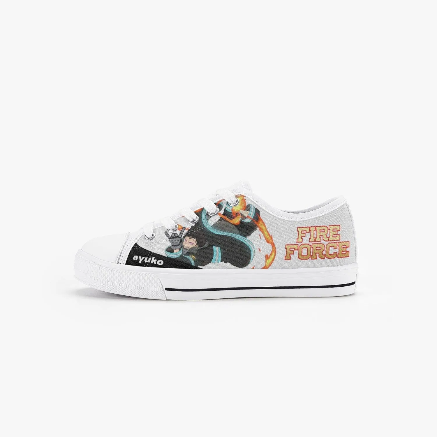 Fire Force Shinra Kusakabe Kids A-Star Low Anime Shoes