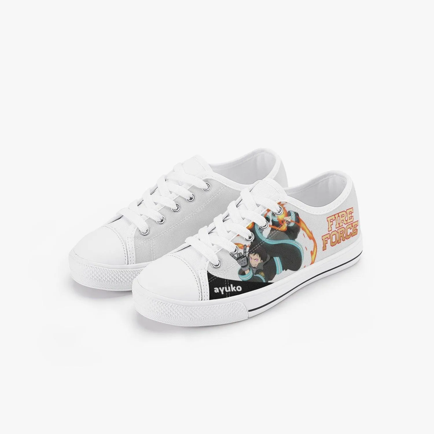 Fire Force Shinra Kusakabe Kids A-Star Low Anime Shoes