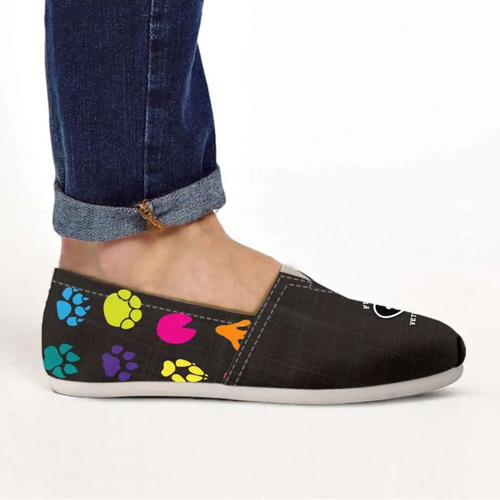 Florida Veterinary Casual Canvas Slip on Shoes Women's Flats