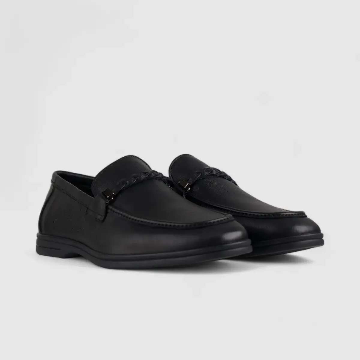 Formales Leather Loafers Black 2241A-1