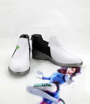 FPS Game OW Overwatch D.Va Cosplay Shoes Boots Custom Made for Adult Men and Women Halloween Carnival Version B
