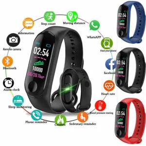 Heart Rate Monitor Smart Watch Wristband Waterproof Bracelet Sports Step Counter Health Blood Pressure Fitness Tracker SmartBand