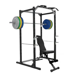 Hit Fitness Athletic Pack 120kg | Rack - Bench - Coloured Bumper Plates