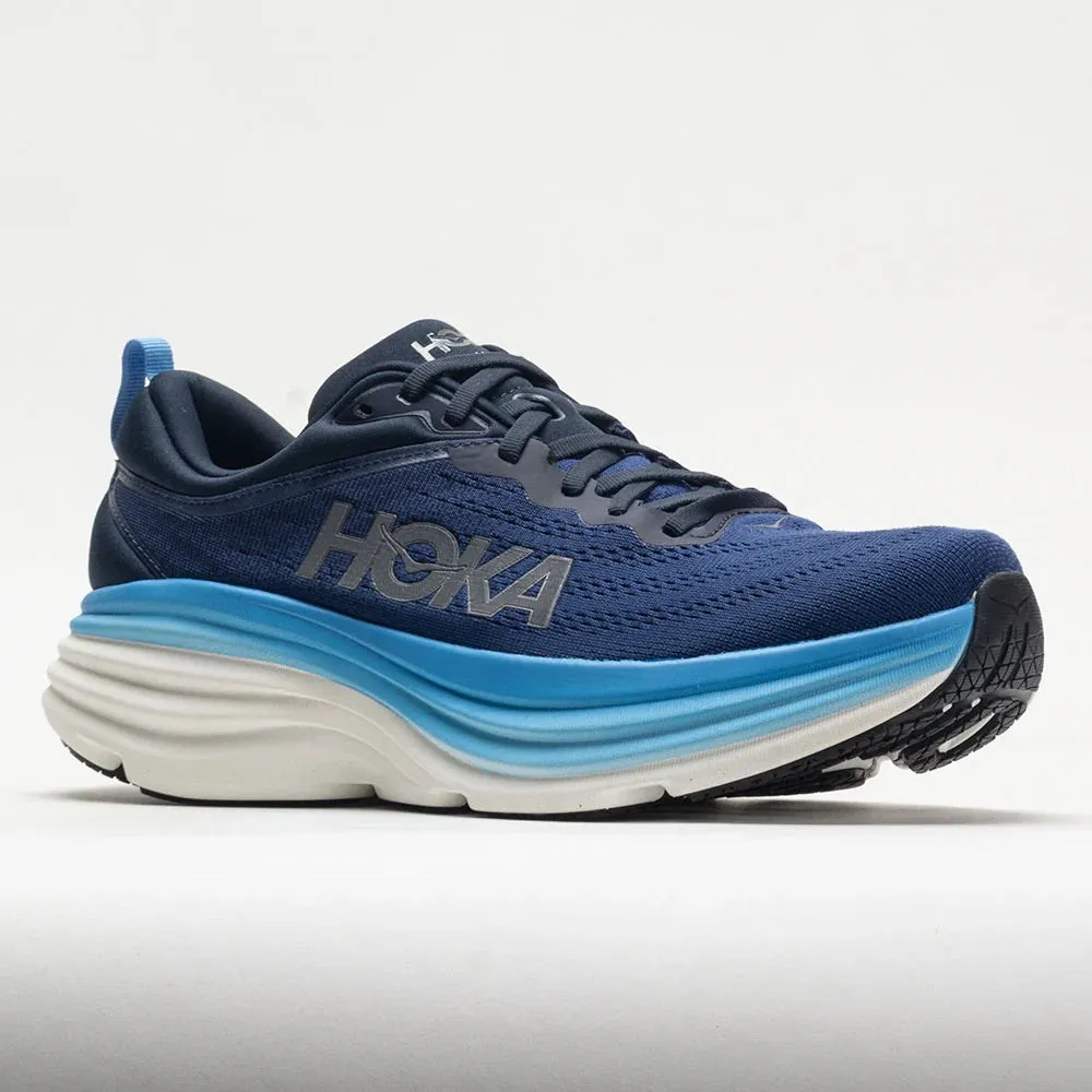 Hoka Bondi 8 Men's Trail Running Shoes| Blue Outer Space/All Aboard