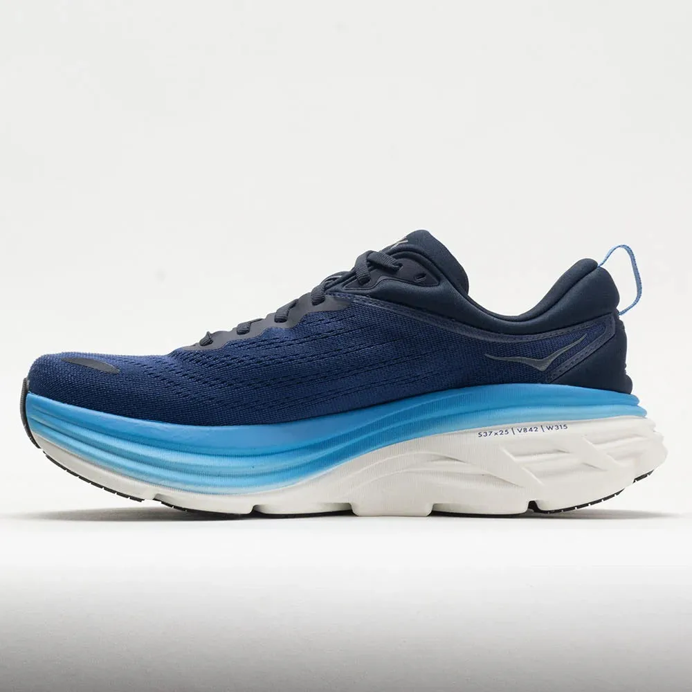 Hoka Bondi 8 Men's Trail Running Shoes| Blue Outer Space/All Aboard
